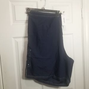 Men’s Swim Trunk, SwimSuits For All 5x Blue, w/pocket. 50 in Waist M AND B BOX 2
